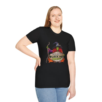 Salem's Black Hat Society Unisex T-Shirt, Halloween Tee, Witch Theme, Witchcraft Apparel, Unique Gift for Spooky Season, Cozy Everyday Wear