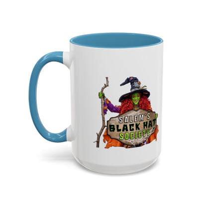 Salem's Black Hat Society Coffee Mug - Witchy Vibes, Halloween Decor, Unique Gift for Halloween Lovers, Spooky Kitchenware, Witch Aesthetic