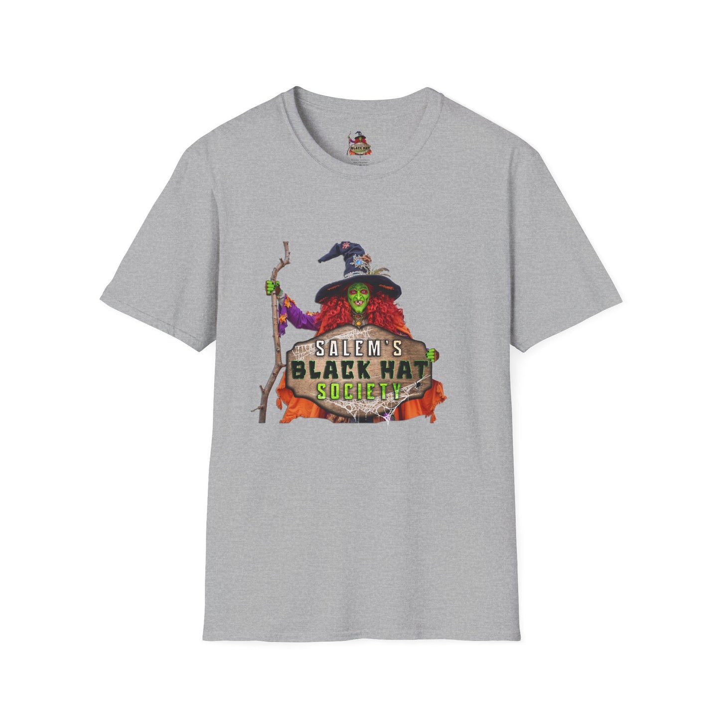 Salem's Black Hat Society Unisex T-Shirt, Halloween Tee, Witch Theme, Witchcraft Apparel, Unique Gift for Spooky Season, Cozy Everyday Wear