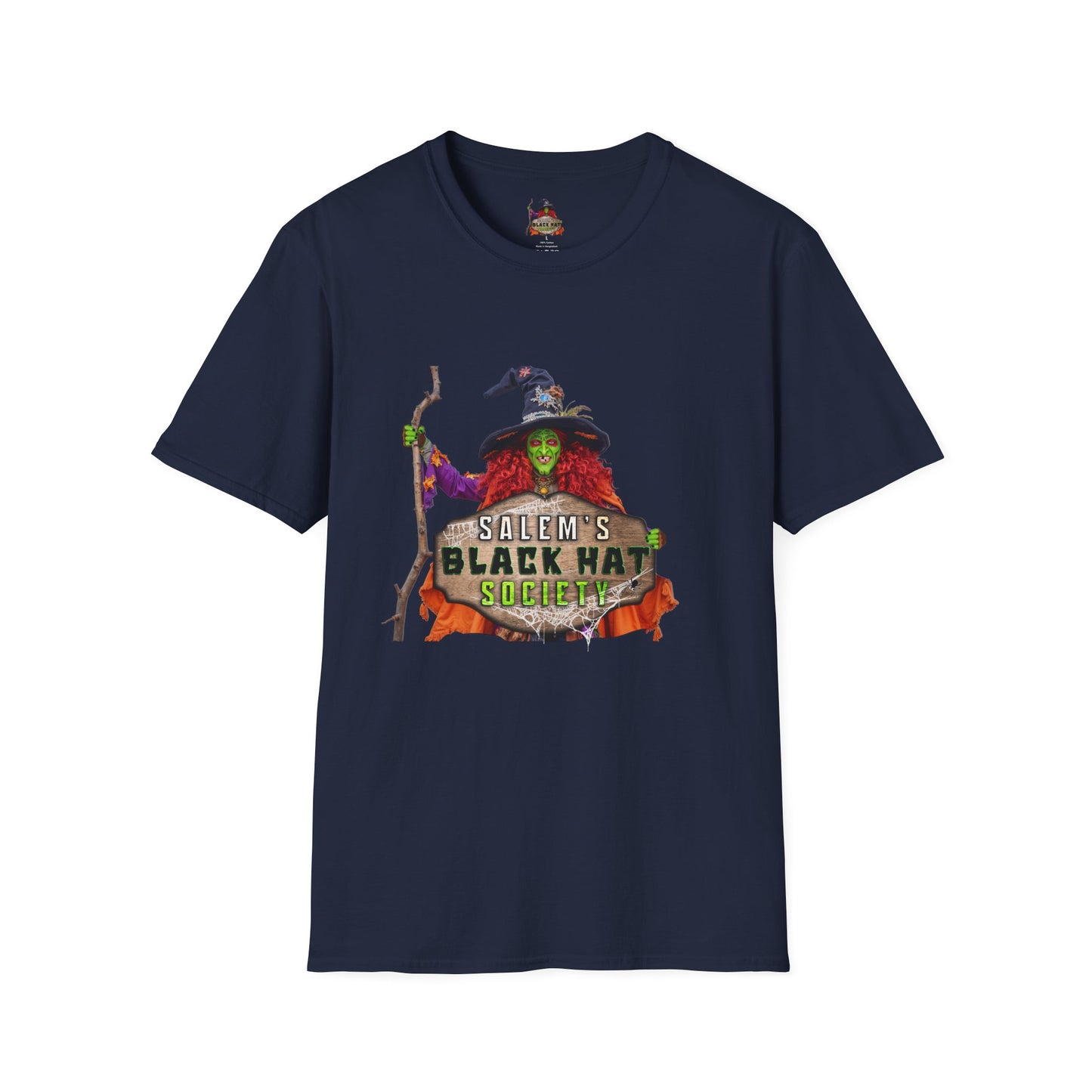 Salem's Black Hat Society Unisex T-Shirt, Halloween Tee, Witch Theme, Witchcraft Apparel, Unique Gift for Spooky Season, Cozy Everyday Wear