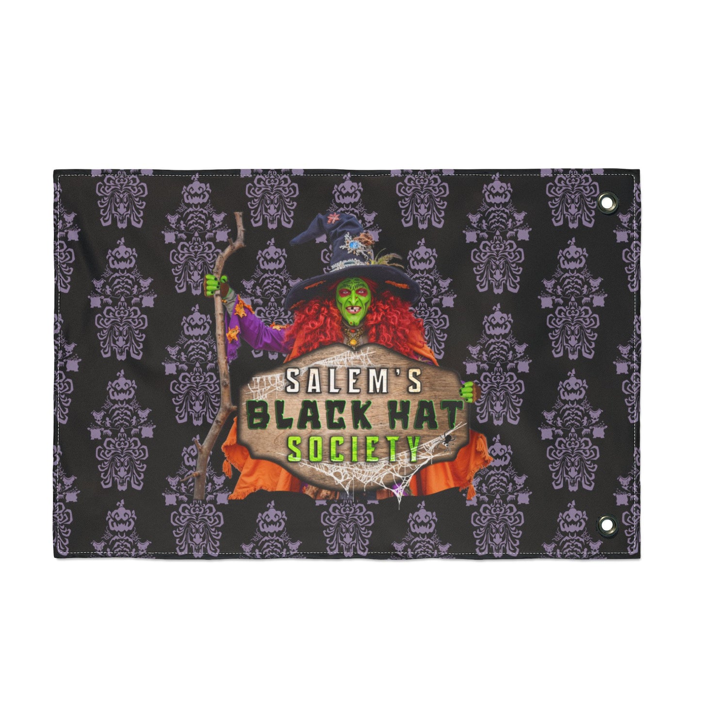 Salem's Black Hat Society Double-Sided Flag