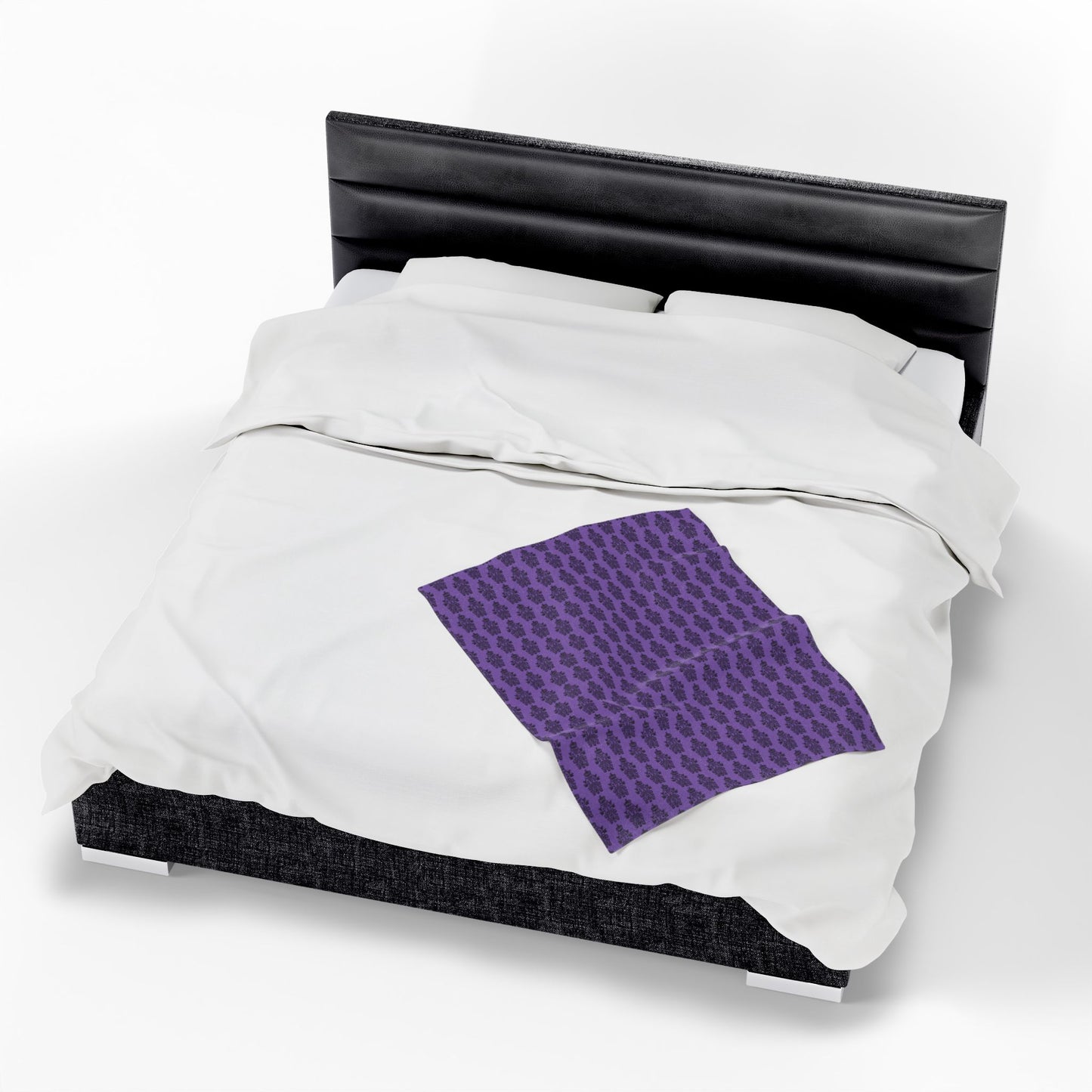 BORAH!'s Haunted Mansion Blanket (Purple/Black)