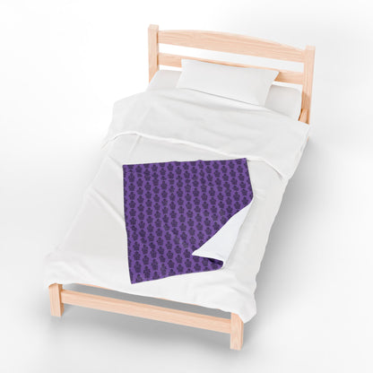 BORAH!'s Haunted Mansion Blanket (Purple/Black)