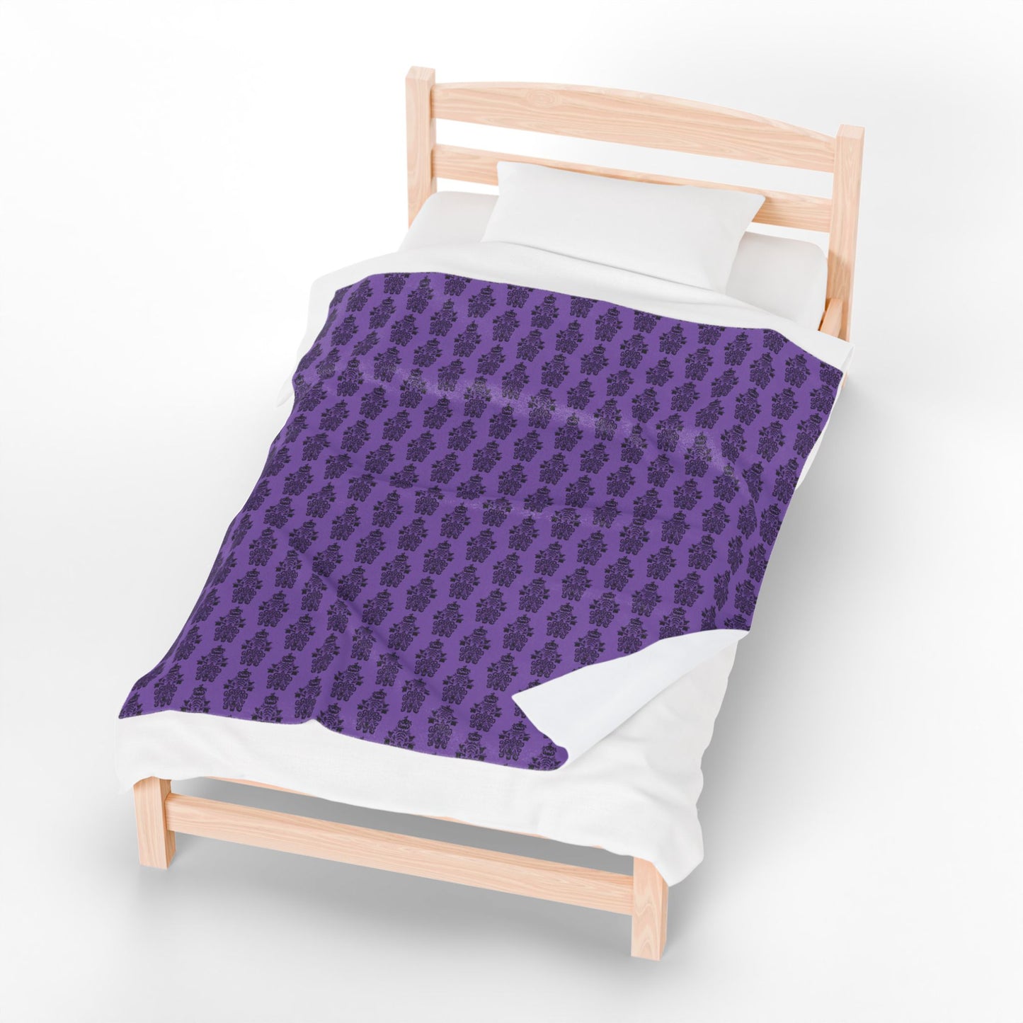 BORAH!'s Haunted Mansion Blanket (Purple/Black)