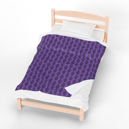 BORAH!'s Haunted Mansion Blanket (Purple/Black)