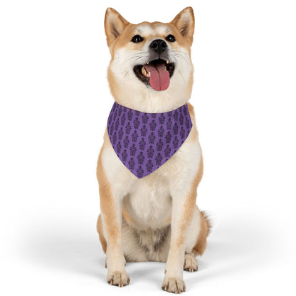 BORAH!'s Haunted Mansion Pet Bandana (Purple/Pattern)