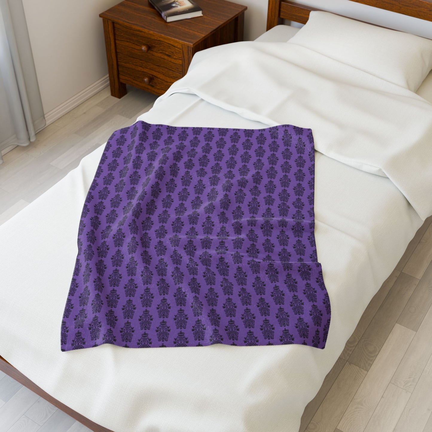 BORAH!'s Haunted Mansion Blanket (Purple/Black)
