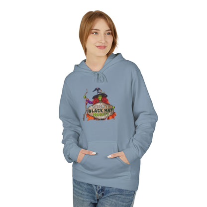 Witchy Vibes Fleece Hoodie - Halloween Gift, Cozy Sweatshirt, Unisex Hooded Sweatshirt, Spooky Apparel, Witch Costume