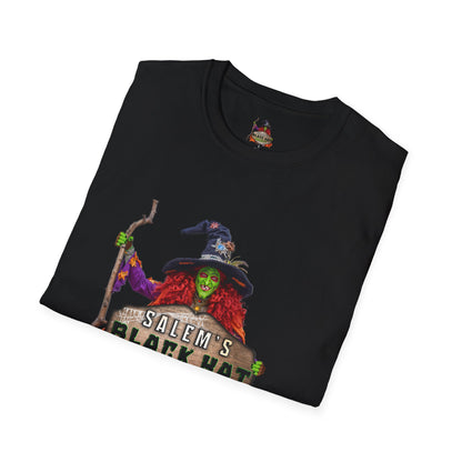 Salem's Black Hat Society Unisex T-Shirt, Halloween Tee, Witch Theme, Witchcraft Apparel, Unique Gift for Spooky Season, Cozy Everyday Wear