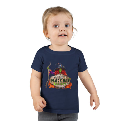Salem's Black Hat Society BORAH! Toddler Halloween T-Shirt, Kids' Holiday Top, Halloween Gift