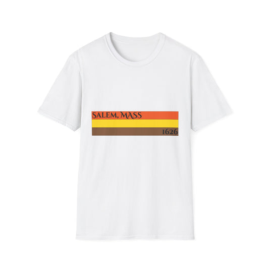 Retro Salem, Mass T-Shirt - Vintage Style Clothing, Casual Wear, Gift Idea for Travelers, Unisex Graphic Tee, Autumn Fashion