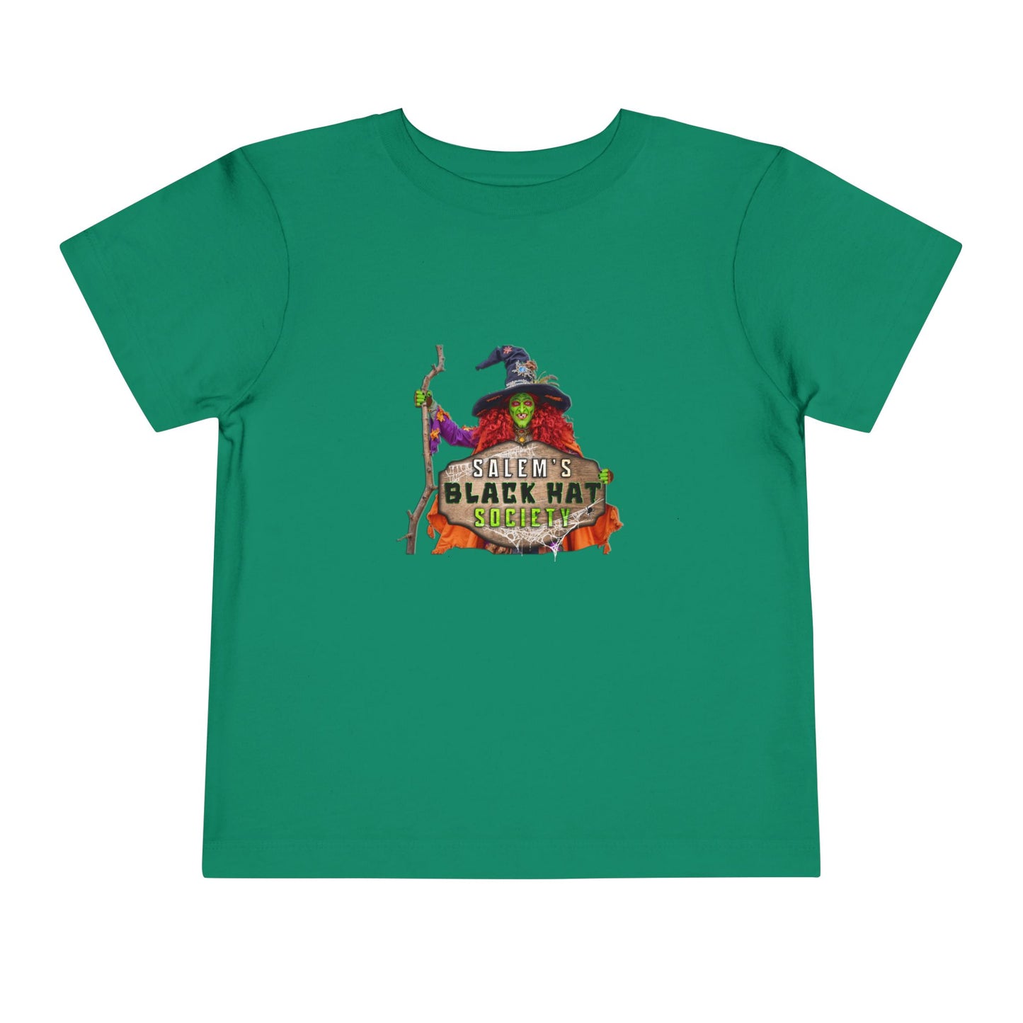 Salem's Black Hat Society Toddler Halloween Tee Spooky Black Hat Witch Design, Kids Costume Shirt, Trick or Treat, Fall Celebration Apparel