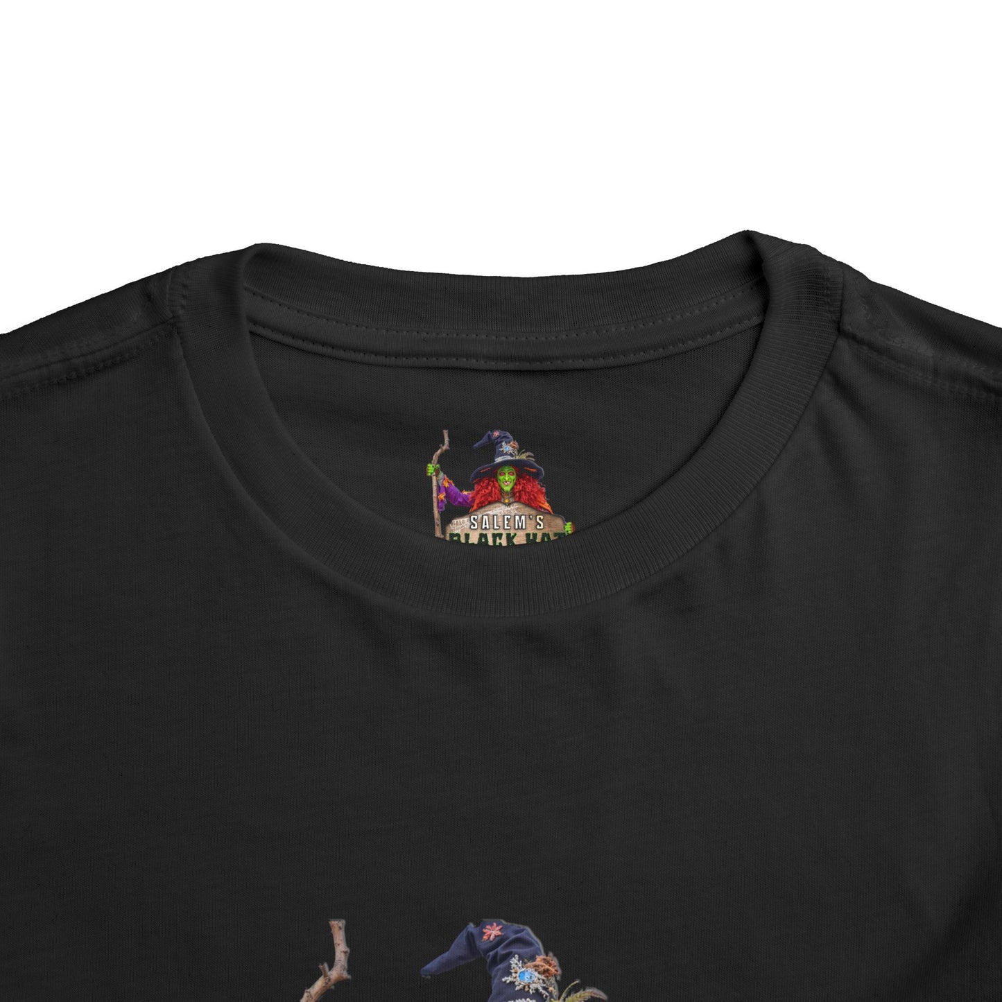 Salem's Black Hat Society Toddler Halloween Tee Spooky Black Hat Witch Design, Kids Costume Shirt, Trick or Treat, Fall Celebration Apparel