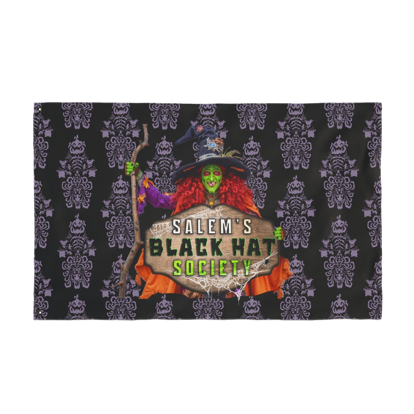 Salem's Black Hat Society Double-Sided Flag