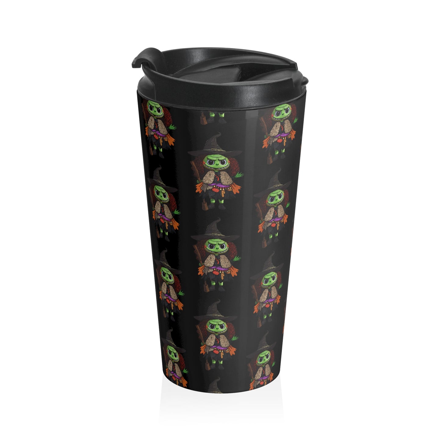 Whimsical Witch Travel Mug | Halloween Themed Travel Cup, Eco-Friendly Coffee Mug, Witch Gift, Fall Beverage Container