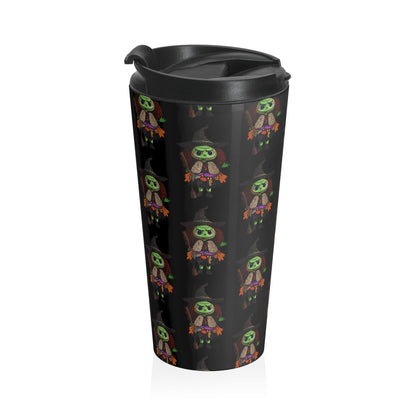 Whimsical Witch Travel Mug | Halloween Themed Travel Cup, Eco-Friendly Coffee Mug, Witch Gift, Fall Beverage Container