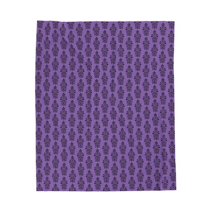 BORAH!'s Haunted Mansion Blanket (Purple/Black)