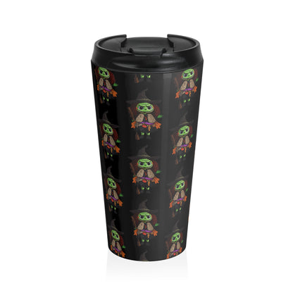 Whimsical Witch Travel Mug | Halloween Themed Travel Cup, Eco-Friendly Coffee Mug, Witch Gift, Fall Beverage Container