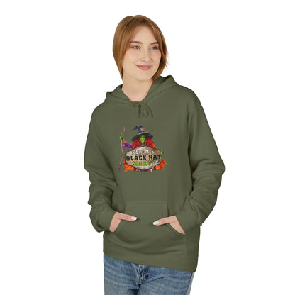 Witchy Vibes Fleece Hoodie - Halloween Gift, Cozy Sweatshirt, Unisex Hooded Sweatshirt, Spooky Apparel, Witch Costume