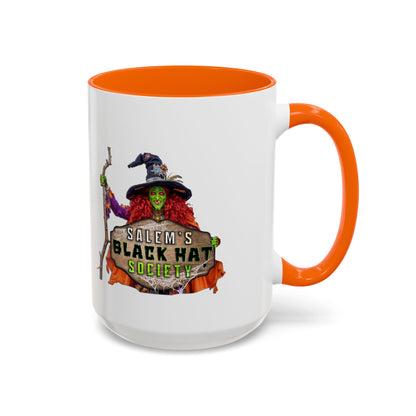 Salem's Black Hat Society Coffee Mug - Witchy Vibes, Halloween Decor, Unique Gift for Halloween Lovers, Spooky Kitchenware, Witch Aesthetic