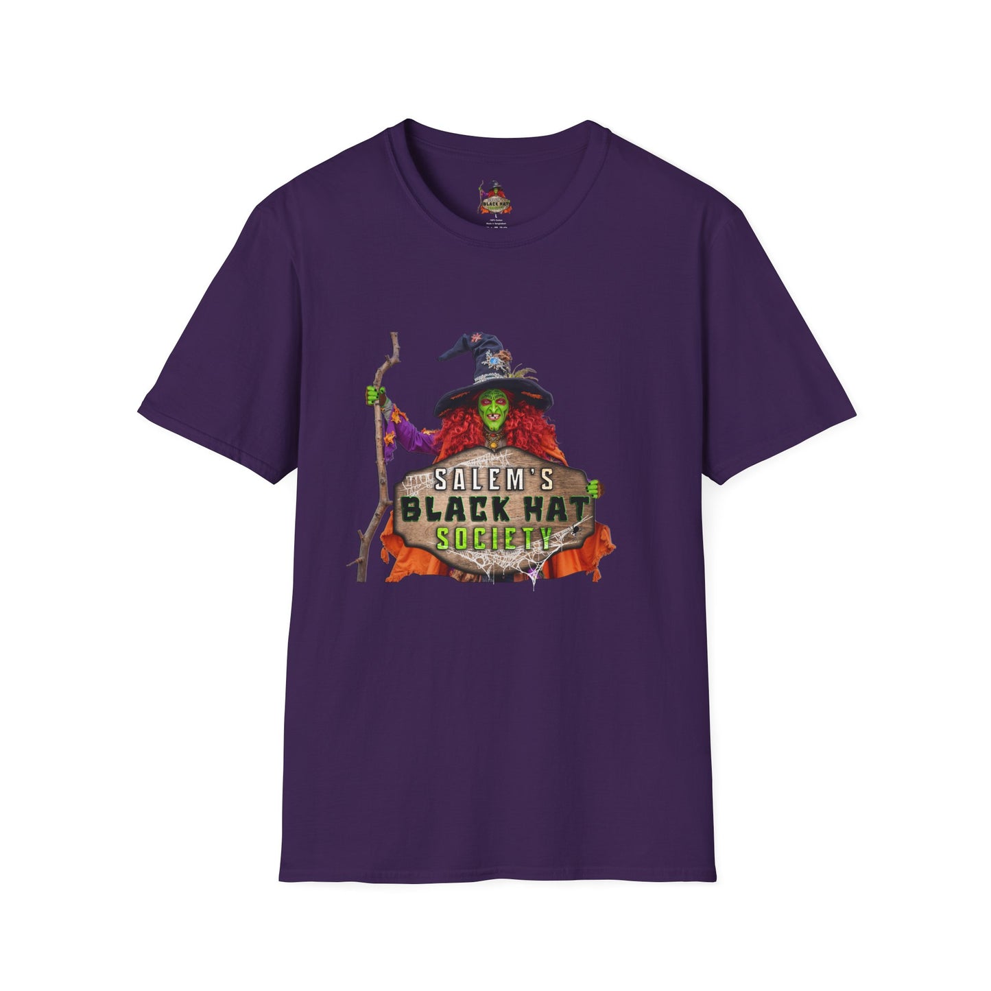 Salem's Black Hat Society Unisex T-Shirt, Halloween Tee, Witch Theme, Witchcraft Apparel, Unique Gift for Spooky Season, Cozy Everyday Wear
