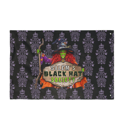 Salem's Black Hat Society Double-Sided Flag