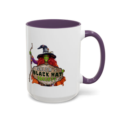 Salem's Black Hat Society Coffee Mug - Witchy Vibes, Halloween Decor, Unique Gift for Halloween Lovers, Spooky Kitchenware, Witch Aesthetic