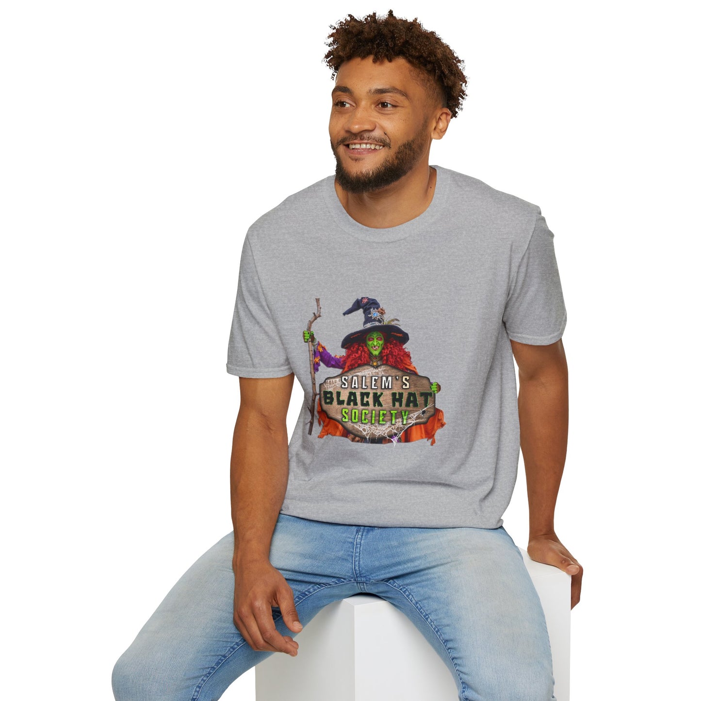 Salem's Black Hat Society Unisex T-Shirt, Halloween Tee, Witch Theme, Witchcraft Apparel, Unique Gift for Spooky Season, Cozy Everyday Wear