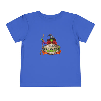 Salem's Black Hat Society Toddler Halloween Tee Spooky Black Hat Witch Design, Kids Costume Shirt, Trick or Treat, Fall Celebration Apparel