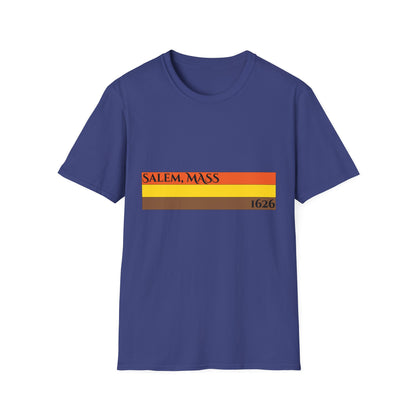 Retro Salem, Mass T-Shirt - Vintage Style Clothing, Casual Wear, Gift Idea for Travelers, Unisex Graphic Tee, Autumn Fashion