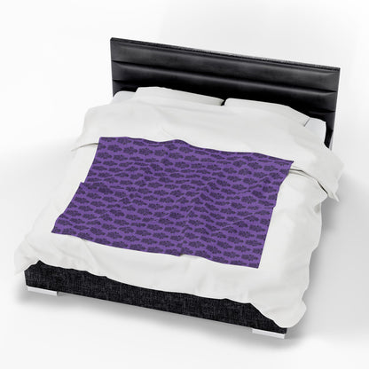 BORAH!'s Haunted Mansion Blanket (Purple/Black)