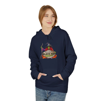 Witchy Vibes Fleece Hoodie - Halloween Gift, Cozy Sweatshirt, Unisex Hooded Sweatshirt, Spooky Apparel, Witch Costume