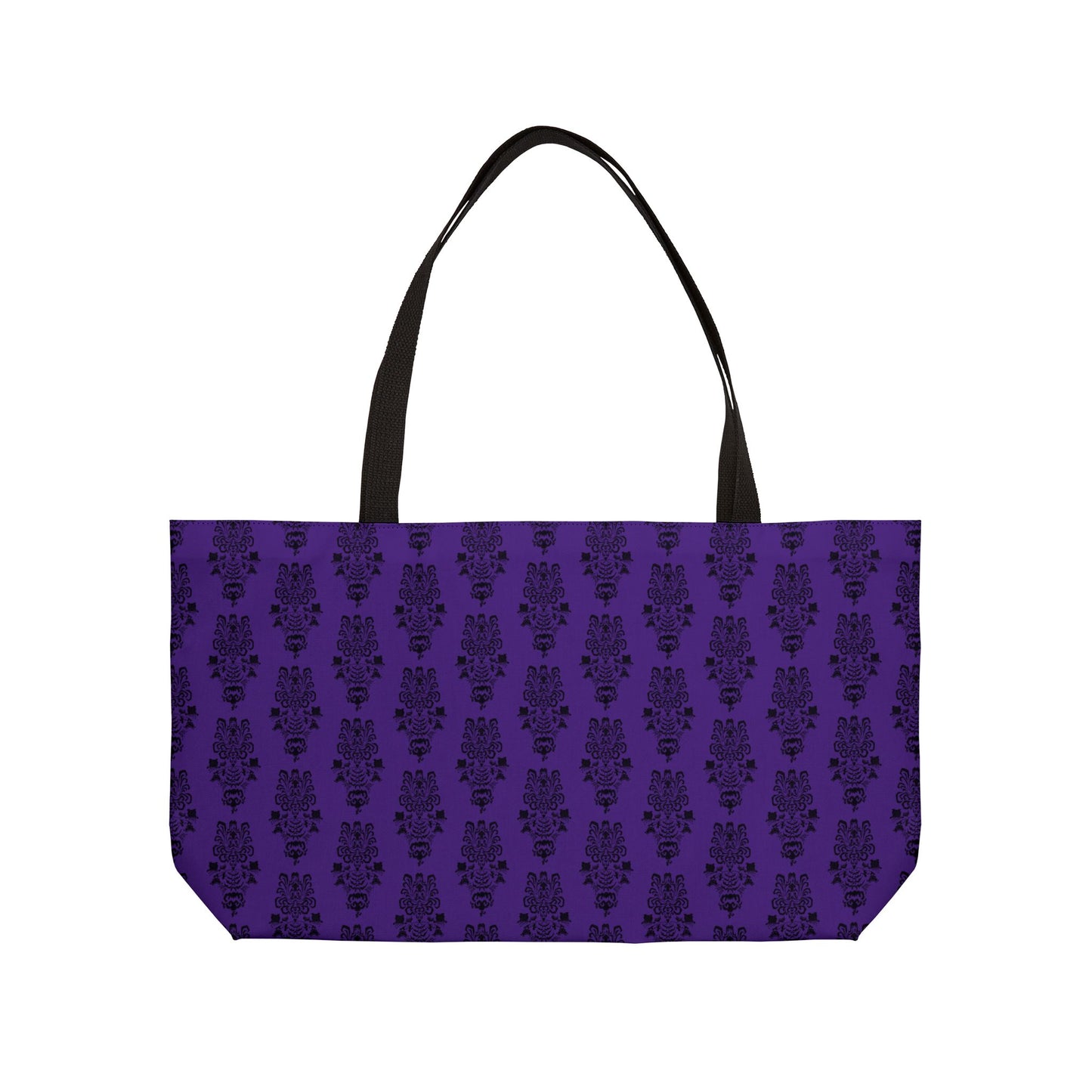 BOORAH! Haunted Mansion Weekender Tote Bag (Purple & Black)