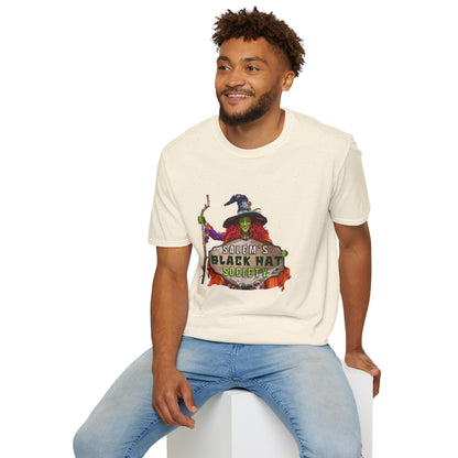 Salem's Black Hat Society Unisex T-Shirt, Halloween Tee, Witch Theme, Witchcraft Apparel, Unique Gift for Spooky Season, Cozy Everyday Wear