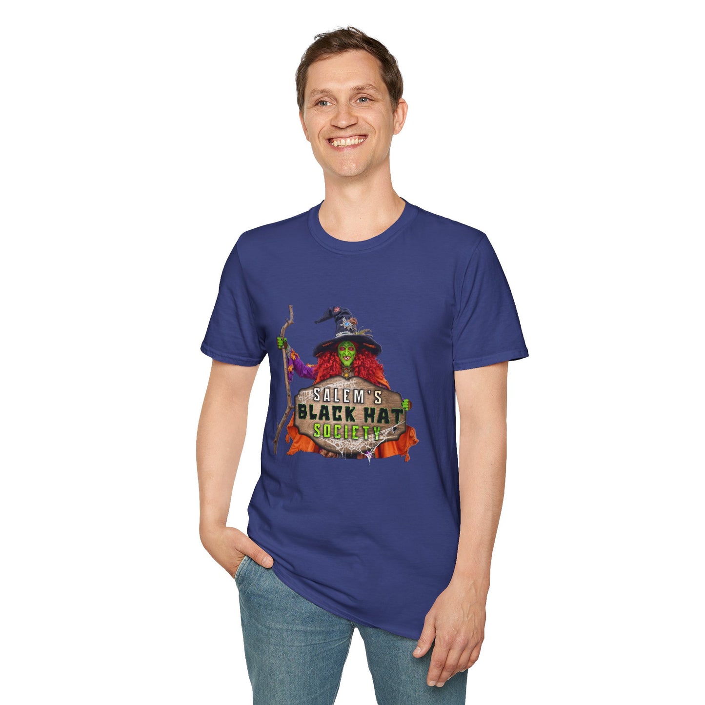 Salem's Black Hat Society Unisex T-Shirt, Halloween Tee, Witch Theme, Witchcraft Apparel, Unique Gift for Spooky Season, Cozy Everyday Wear