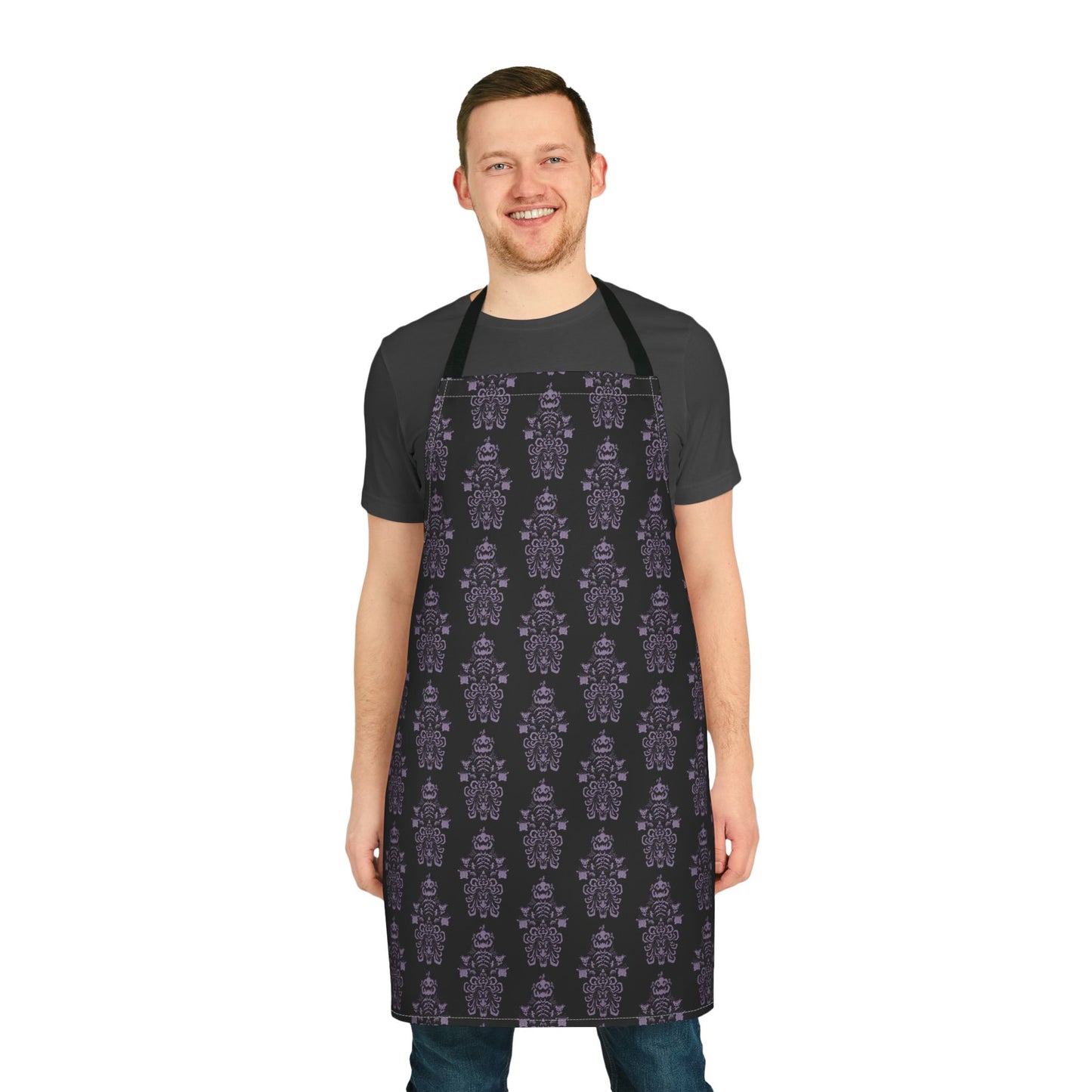 BORAH!'s Haunted Mansion Apron (Black/Pattern)