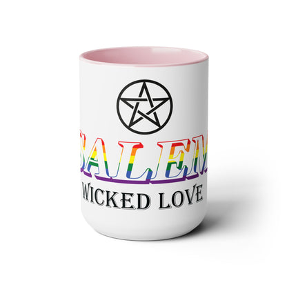 Salem Wicked Love Pride 15oz Two-Tone Coffee Mug