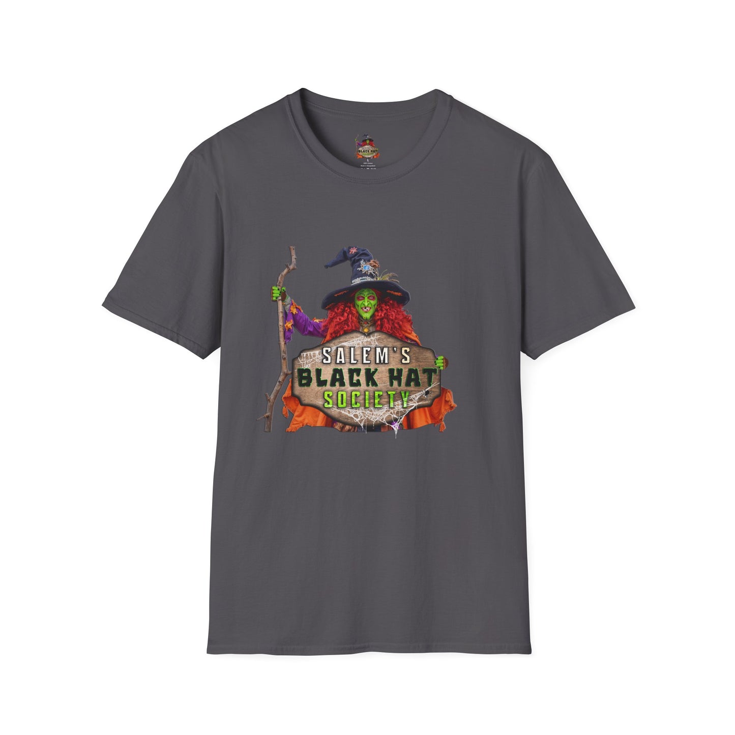 Salem's Black Hat Society Unisex T-Shirt, Halloween Tee, Witch Theme, Witchcraft Apparel, Unique Gift for Spooky Season, Cozy Everyday Wear