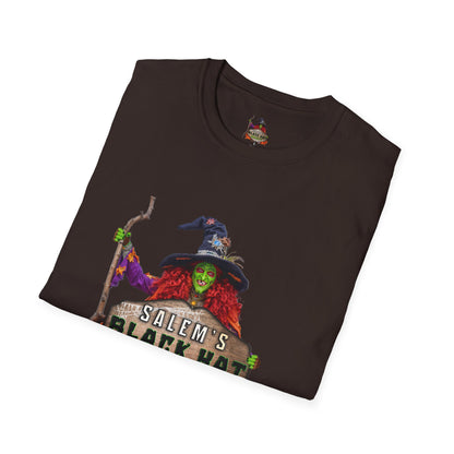 Salem's Black Hat Society Unisex T-Shirt, Halloween Tee, Witch Theme, Witchcraft Apparel, Unique Gift for Spooky Season, Cozy Everyday Wear