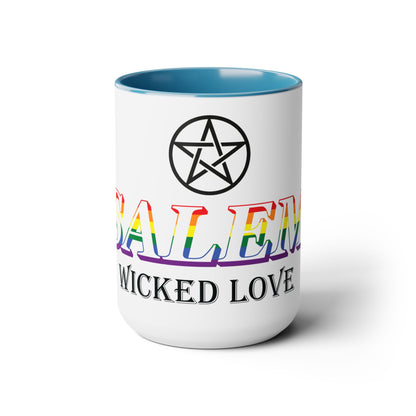 Salem Wicked Love Pride 15oz Two-Tone Coffee Mug