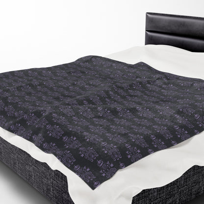 BORAH!'s Haunted Mansion Blanket (Black/Purple)