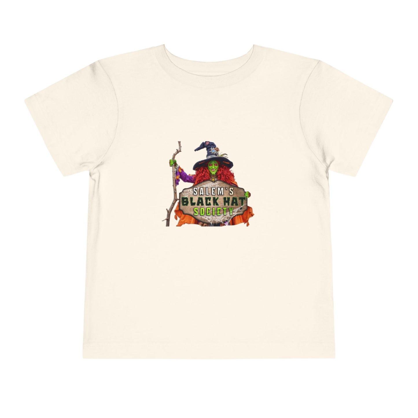 Salem's Black Hat Society Toddler Halloween Tee Spooky Black Hat Witch Design, Kids Costume Shirt, Trick or Treat, Fall Celebration Apparel