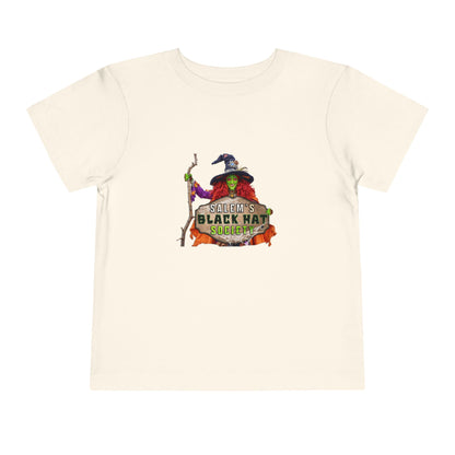 Salem's Black Hat Society Toddler Halloween Tee Spooky Black Hat Witch Design, Kids Costume Shirt, Trick or Treat, Fall Celebration Apparel