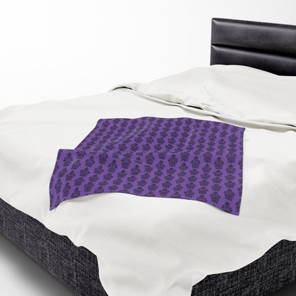 BORAH!'s Haunted Mansion Blanket (Purple/Black)