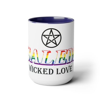 Salem Wicked Love Pride 15oz Two-Tone Coffee Mug