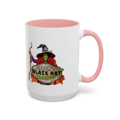 Salem's Black Hat Society Coffee Mug - Witchy Vibes, Halloween Decor, Unique Gift for Halloween Lovers, Spooky Kitchenware, Witch Aesthetic