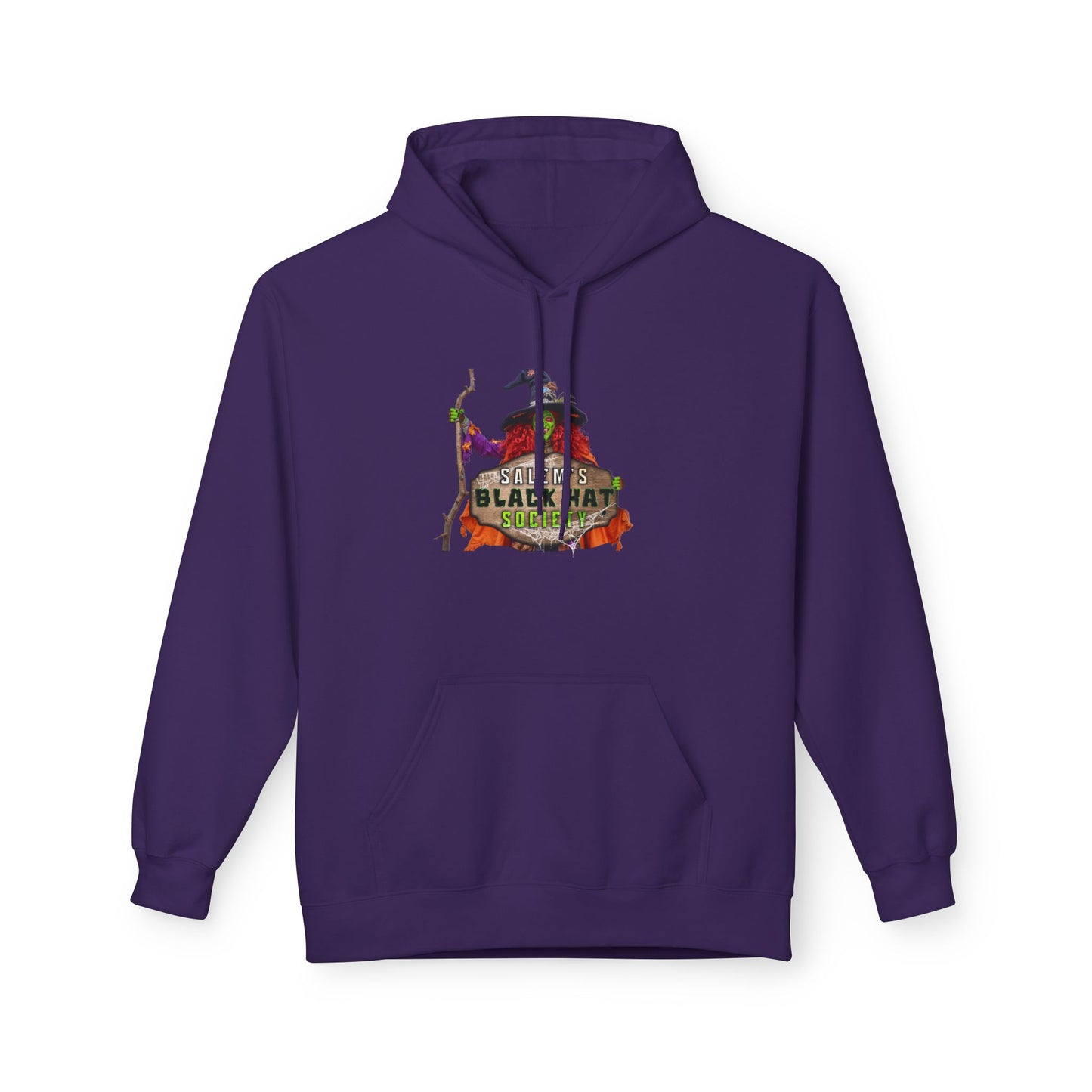 Witchy Vibes Fleece Hoodie - Halloween Gift, Cozy Sweatshirt, Unisex Hooded Sweatshirt, Spooky Apparel, Witch Costume