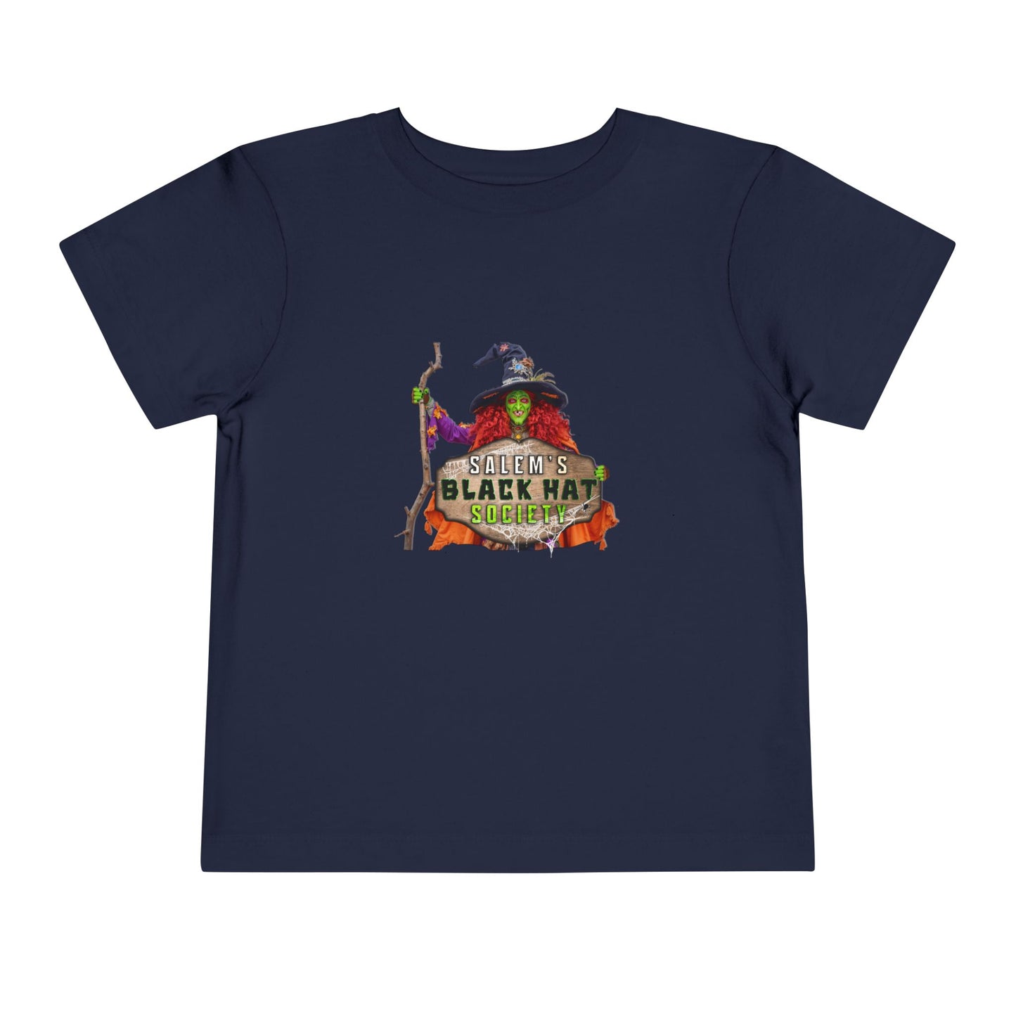 Salem's Black Hat Society Toddler Halloween Tee Spooky Black Hat Witch Design, Kids Costume Shirt, Trick or Treat, Fall Celebration Apparel