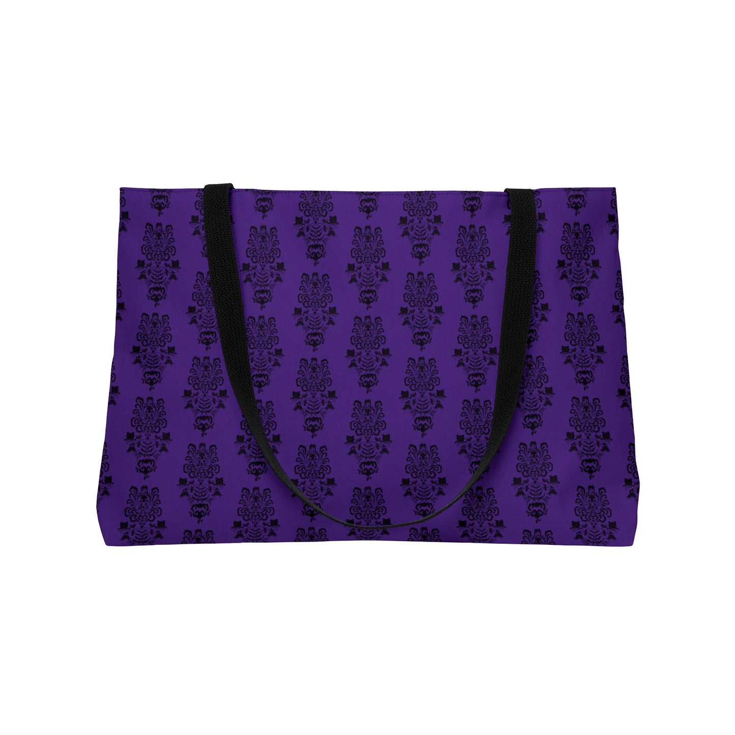 BOORAH! Haunted Mansion Weekender Tote Bag (Purple & Black)