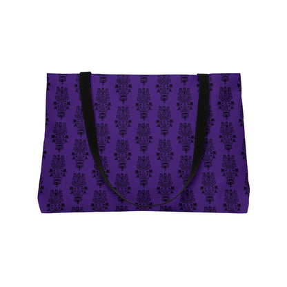 BOORAH! Haunted Mansion Weekender Tote Bag (Purple & Black)